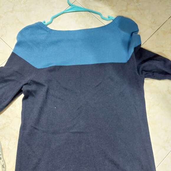 Liz Claiborne Multi Colored Top Sweet Blues Comfortable Casual Tops  SMALL - Picture 3 of 8